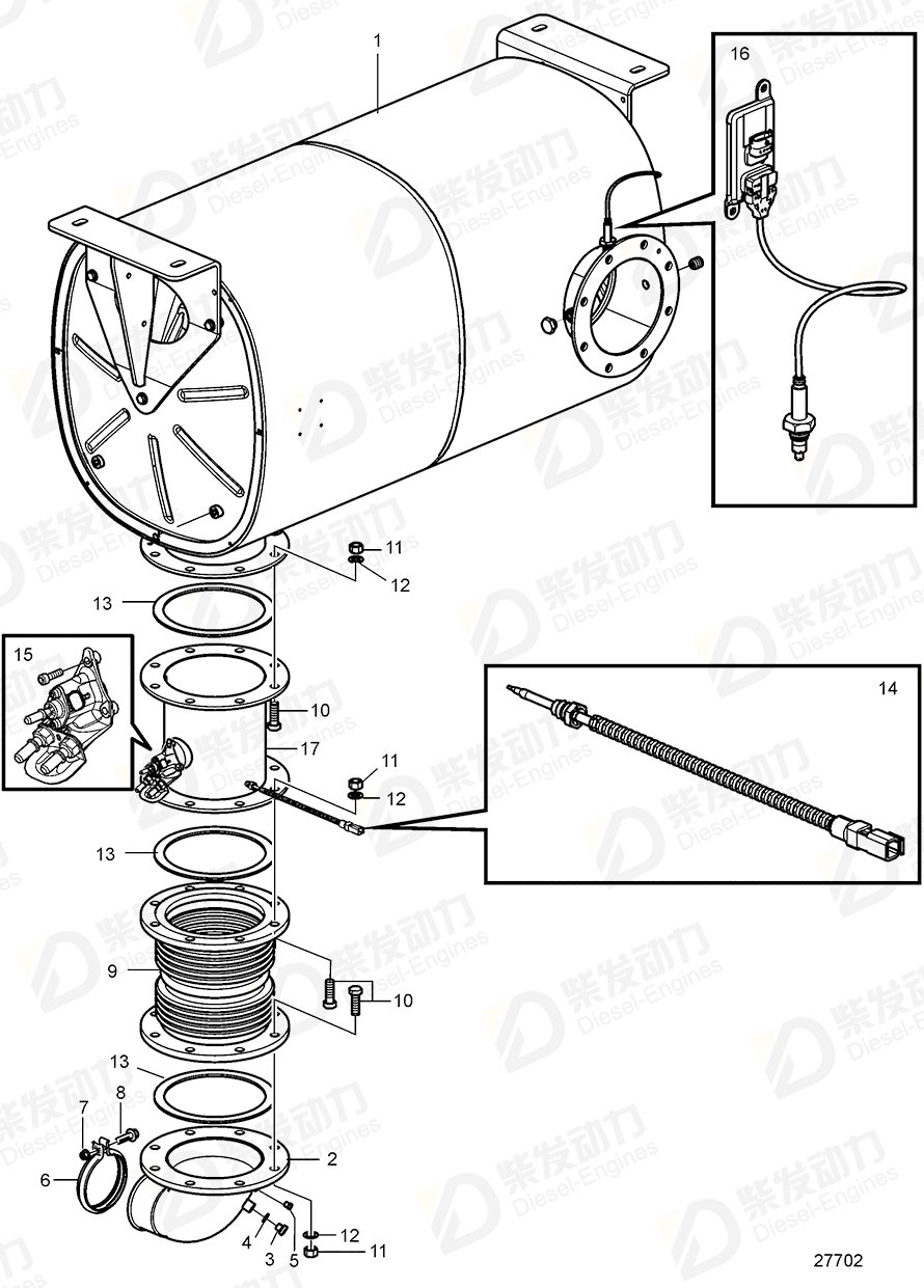 VOLVO Hexagon screw 994411 Drawing